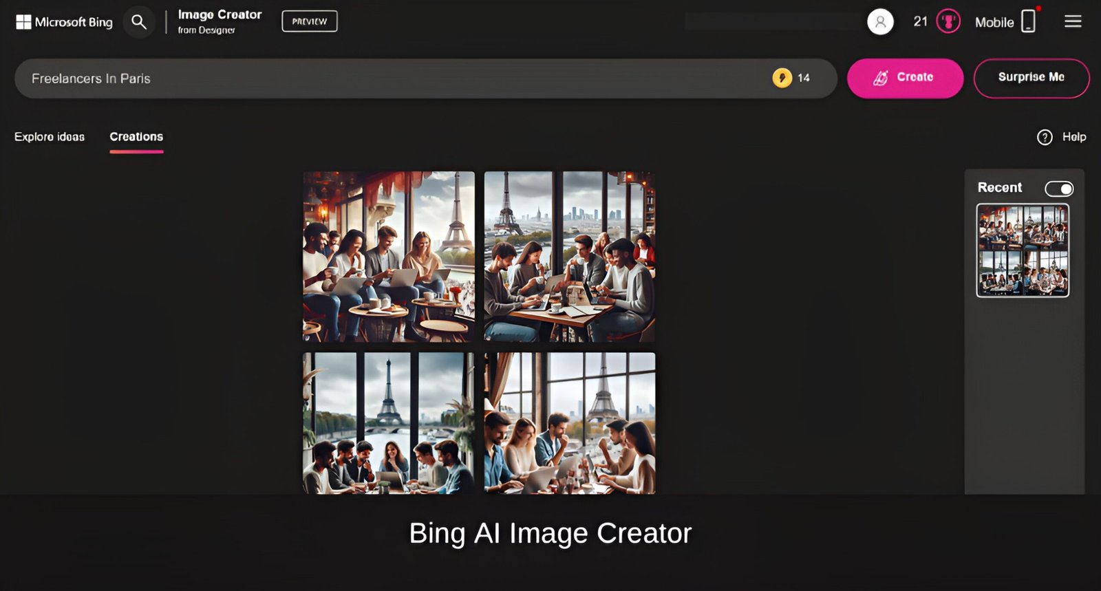 Bing AI Image Creator